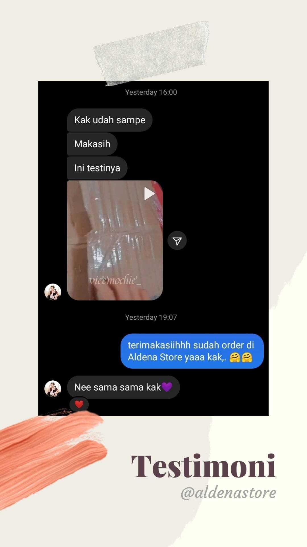 Testimoni Aldena Store