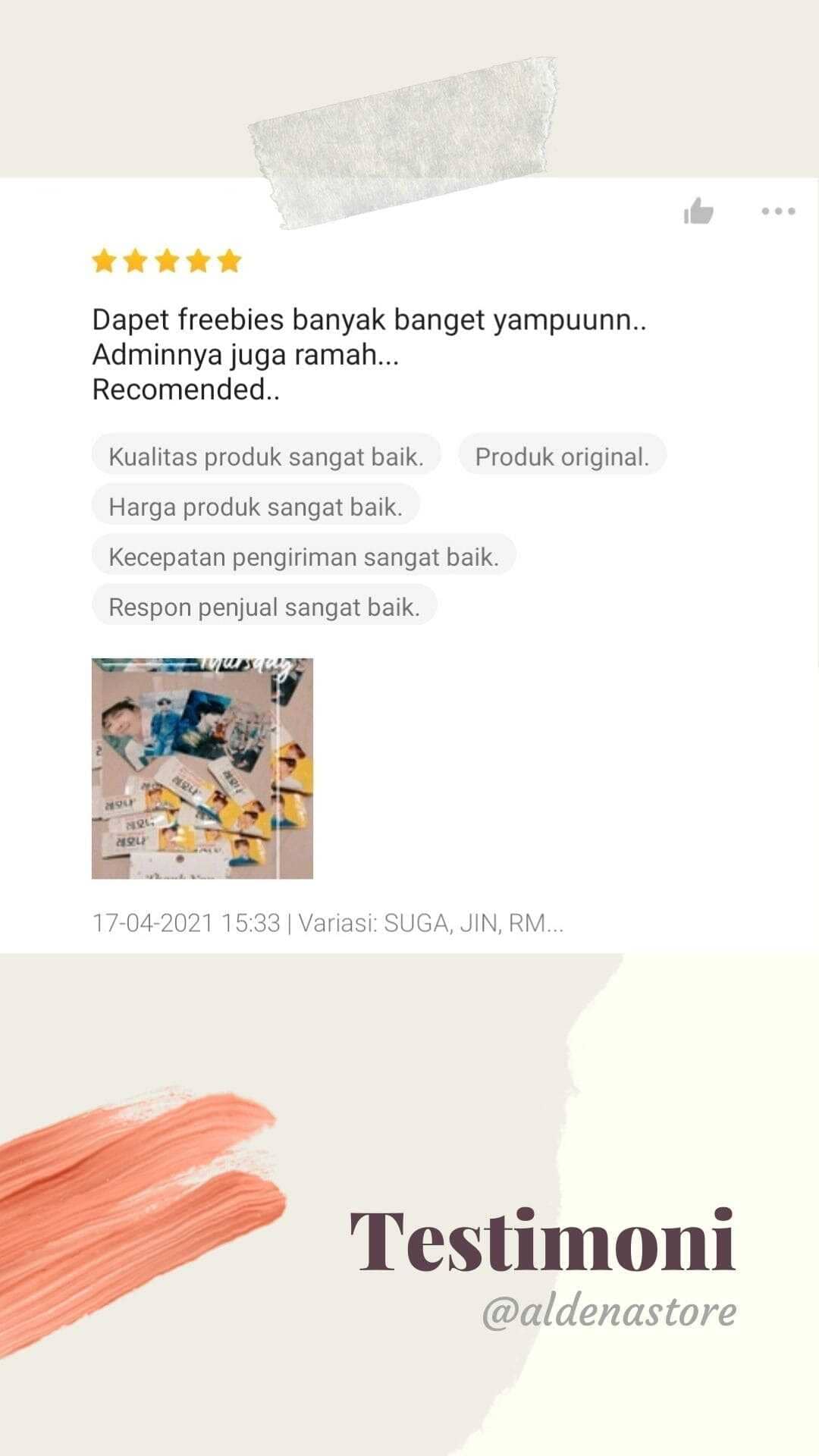 Testimoni Aldena Store